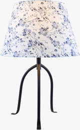 Soft Dark Gray Traditional Table Lamp with linen details for bedside or console tables