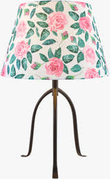 Rich Light Gray Traditional Table Lamp with linen details for bedside or console tables