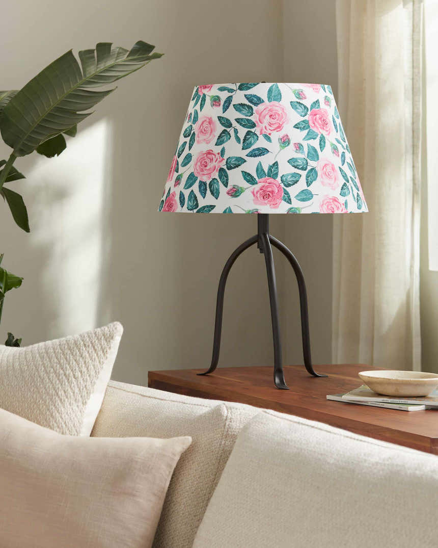 Rich Light Gray Traditional Table Lamp with linen details for bedside or console tables
