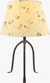 Warm Tan Traditional Table Lamp with linen details for bedside or console tables