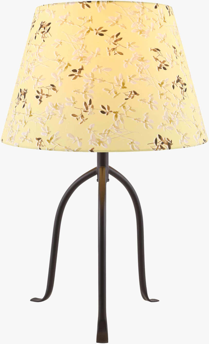 Warm Tan Traditional Table Lamp with linen details for bedside or console tables
