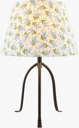 Rich Dark Gray Traditional Table Lamp with linen details for bedside or console tables