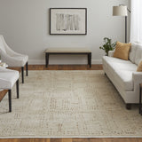 Feizy Truxel Modern Polka Dots - Tan/Brown Area Rug