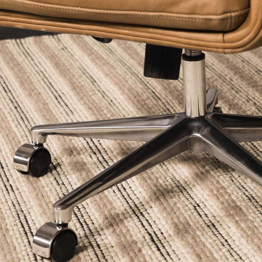 Four Hands Zari Distressed Allover Floral with Blue Border - Rust/Multi Area Rug