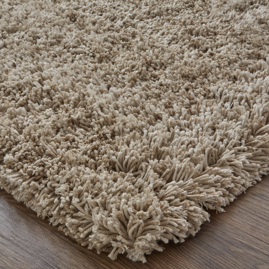 Feizy Stoneleigh Modern Solid - Tan/Ivory Area Rug
