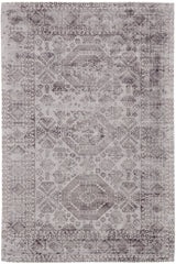 Feizy Nadia Transitional Bordered - Gray/Purple Area Rug - Clearance