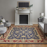 Feizy Wagner Traditional Oriental - Blue/Red/Gold Area Rug