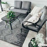 Sample Frankville Black&White All Over Performance Rug