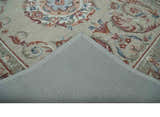 French Inspired Aubusson design Custom Made Beige, Brown and Blue Hand Tufted wool Area Rug