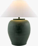 Venturada Green & White Table Lamp