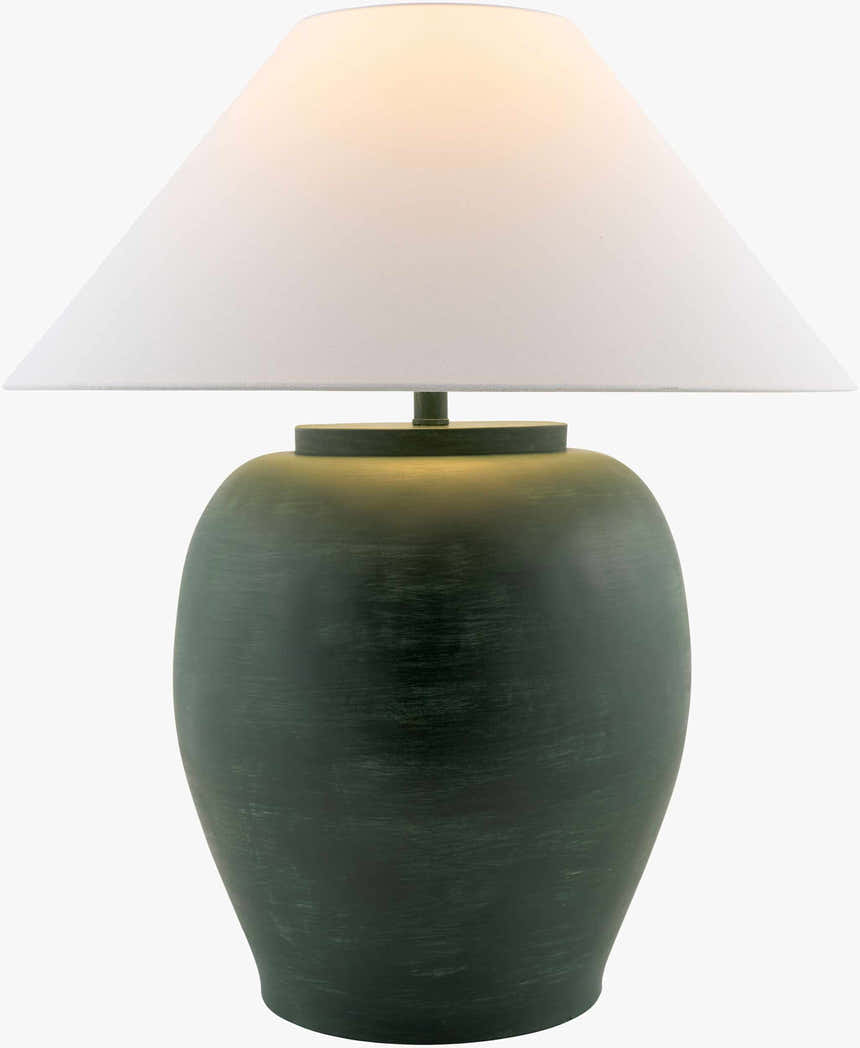 Venturada Green & White Table Lamp