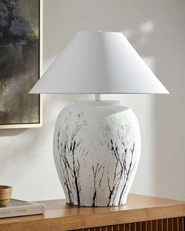 Venturada Translucent & White Table Lamp