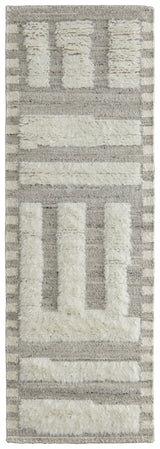Feizy Ashby Transitional Geometric - Gray/Ivory Area Rug
