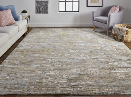 Feizy Conroe Modern Abstract - Brown/Gray Area Rug