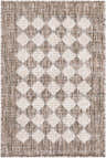 Close-up of the Mulberry Outdoor Machine Woven Galey Alix x LIVABLISS GAMU-2301 Area Rug with diamond pattern. Design-Rectangle-517