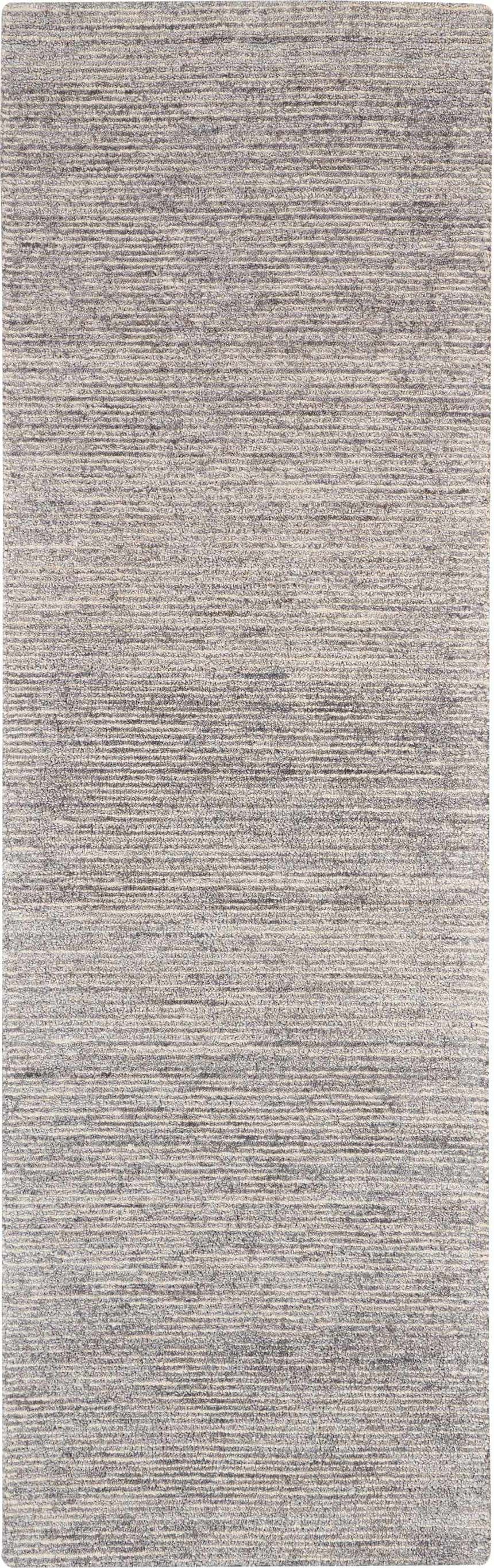 Close-up of the Nourison Weston Silver Birch Rug. Neutral silver and birch tones with subtle horizontal striations.