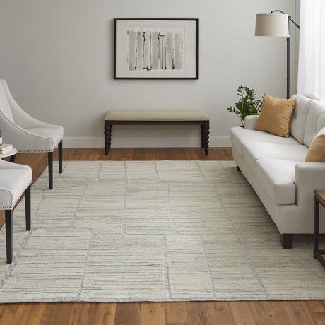 Feizy Bluff Modern Abstract - Ivory Area Rug