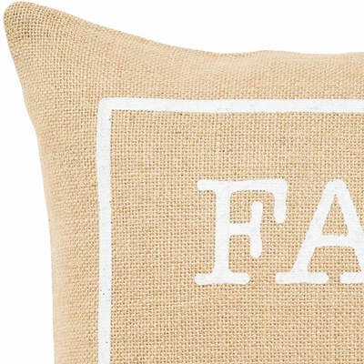 Farm to Table - Jute Square Pillow Cover - Clearance