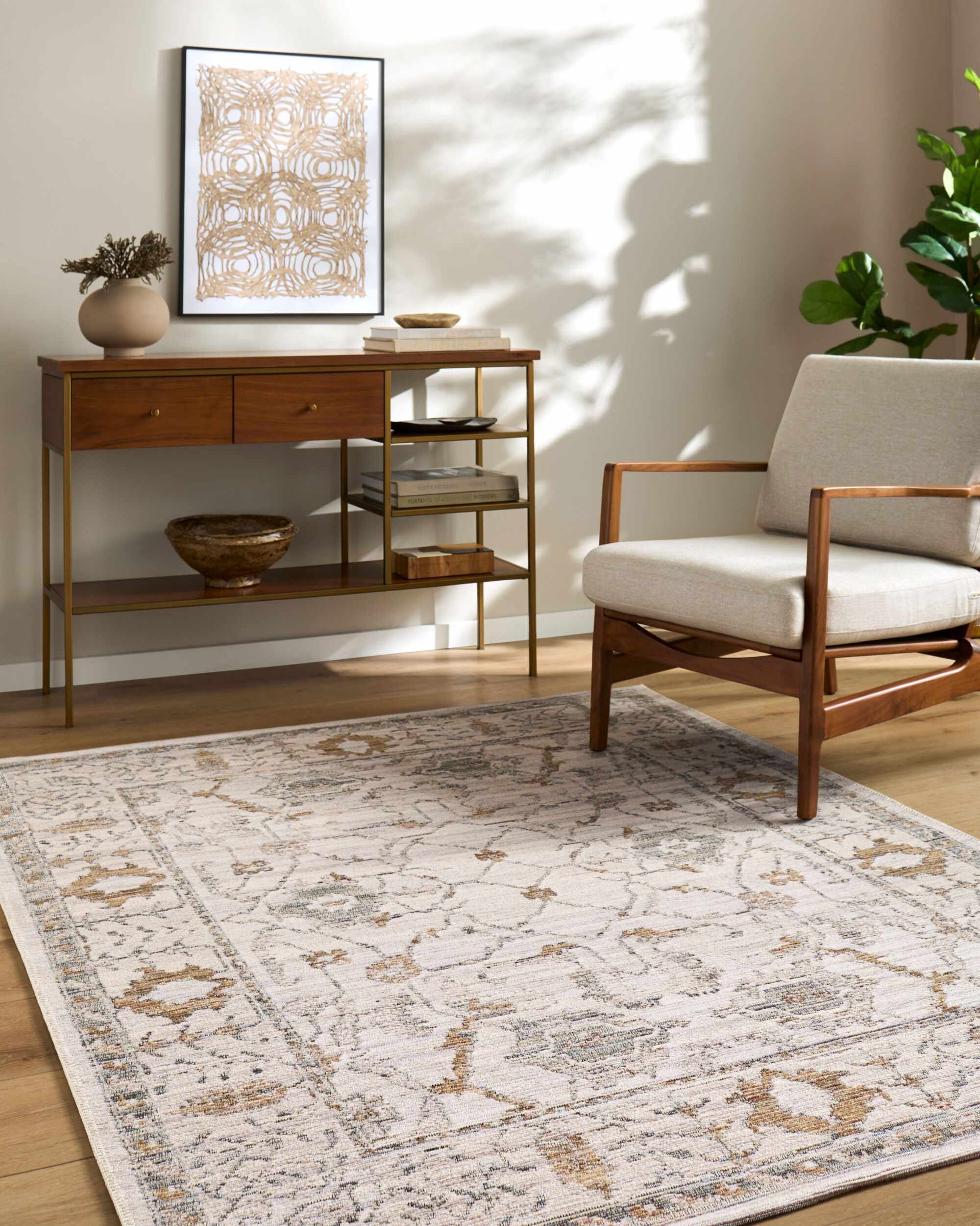 Billie Vintage Flat Pile Washable Rug – Boutique Rugs