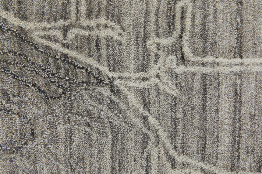 Feizy Whitton Modern Abstract - Gray/Tan/Ivory Area Rug