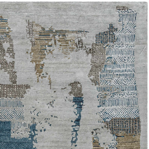 Adelyn Abstract Viscose&Wool Rug