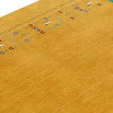 Gold And Blue Modern Design Hand Loomed Wool Area Rug