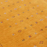 Gold Tribal Center Medallion Hand Loomed Wool Area Rug