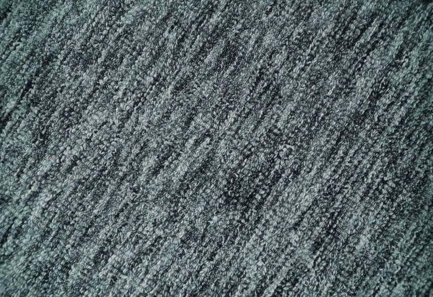 Gray and Charcoal Solid Shaded Hand Tufted Natural Multi Size Wool Area Rug