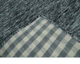 Gray and Charcoal Solid Shaded Hand Tufted Natural Multi Size Wool Area Rug