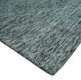 Gray and Charcoal Solid Shaded Hand Tufted Natural Multi Size Wool Area Rug