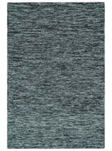 Gray and Charcoal Solid Shaded Hand Tufted Natural Multi Size Wool Area Rug