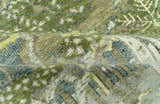 Green And Gray Nature Jungle Hand Knotted Custom Made wool area rug