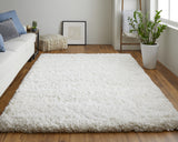 Feizy Stoneleigh Modern Solid - Ivory/White Area Rug