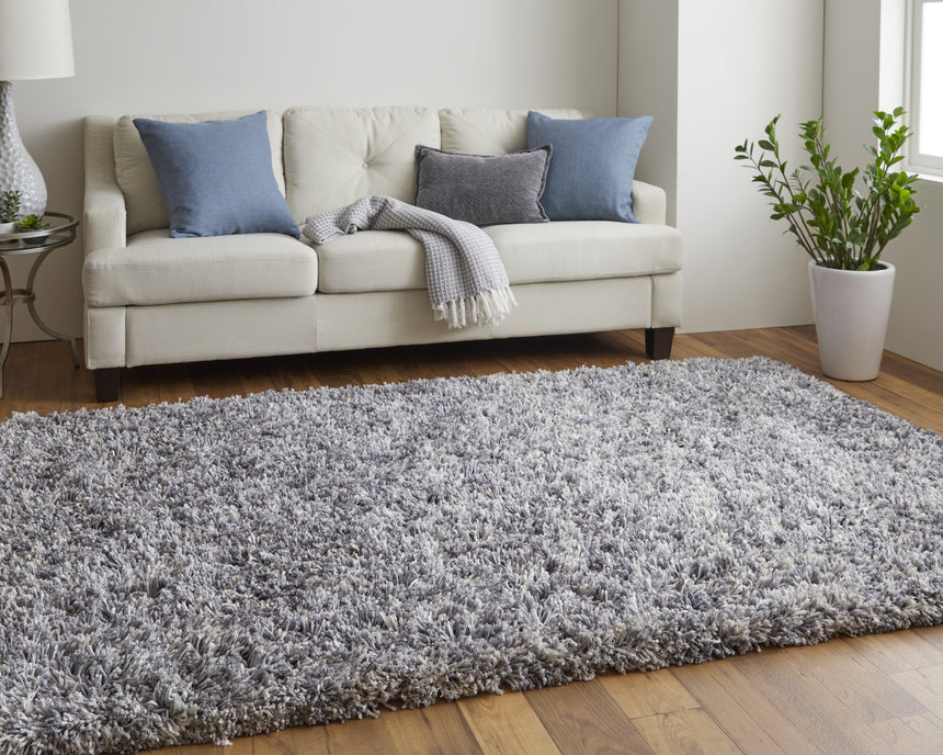 Feizy Stoneleigh Modern Solid - Gray/Silver Area Rug