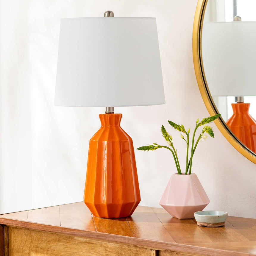 Schlettau Orange Table Lamp