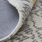 Feizy Arazad Transitional Geometric - Gray/Ivory/Orange Area Rug