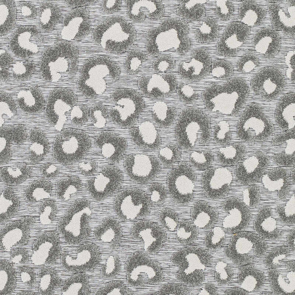 Seascale Gray Leopard Print Rug - Clearance