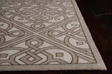 Close up of the Waverly Sun N' Shade Stone Modern Area Rug showing geometric sandstone pattern and texture.