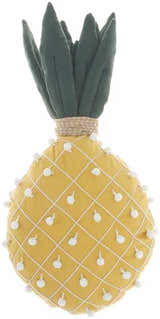 Mina Victory Plush Pineapple Yellow Indoor Throw Pillow - Clearance