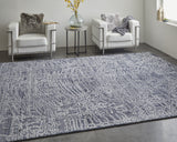 Feizy Whitton Modern Abstract - Black/Gray/Ivory Area Rug