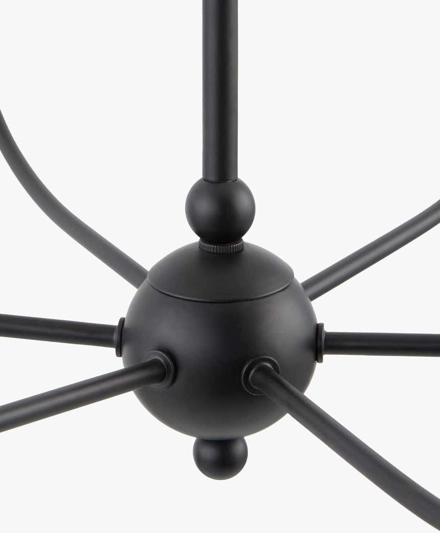 Rudziczka Black Chandelier