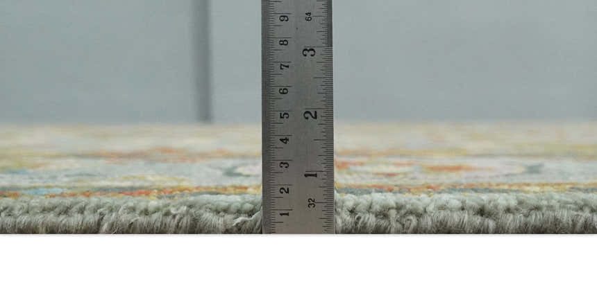 Hand knotted Olive, Rust and Gray Traditional Antique Moss Oushak Multi Size wool Area Rug