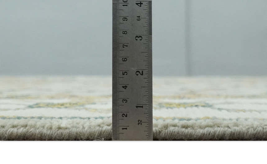 Hand Knotted Beige, Mustard and Ivory Traditional Oriental Oushak Custom Made Wool area Rug