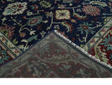 Antique look Hand Knotted Black, Rust and Beige Traditional oriental Oushak Multi Size Wool Area Rug