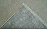 Hand Knotted Beige Modern Solid Design Wool And Silk Rug