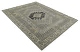 Hand Knotted Charcoal, Ivory and Beige Traditional Heriz Serapi Multi Size Wool Area Rug, Kids, Living Room and Bedroom Rug