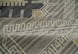 Hand Knotted Charcoal, Ivory and Beige Traditional Heriz Serapi Multi Size Wool Area Rug, Kids, Living Room and Bedroom Rug