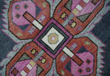 Hand Knotted Charcoal, Silver and Pink Traditional Custom Made Wool Area Rug