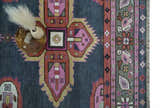 Hand Knotted Charcoal, Silver and Pink Traditional Custom Made Wool Area Rug