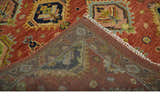 Hand Knotted Eclectic Rust and Brown Antique Traditional Multi size wool Area Rug